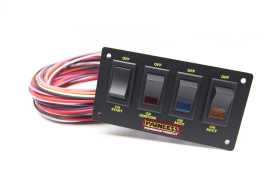 4-Switch Lighted Non-Fused Rocker Switch Panel